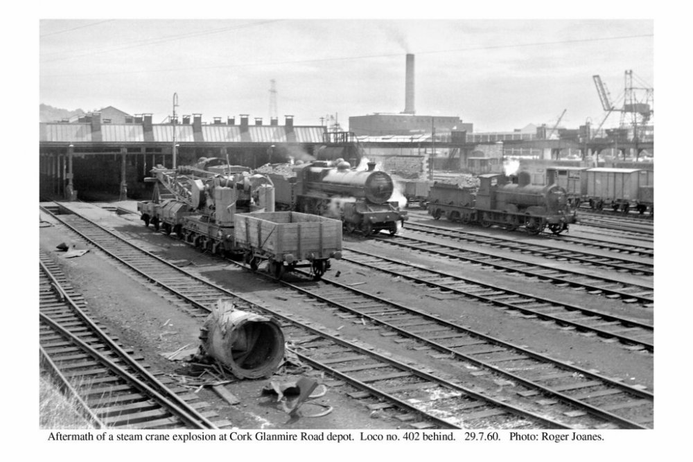 Cork Glanmire Road shed. Exploded steam crane. 29.7.60