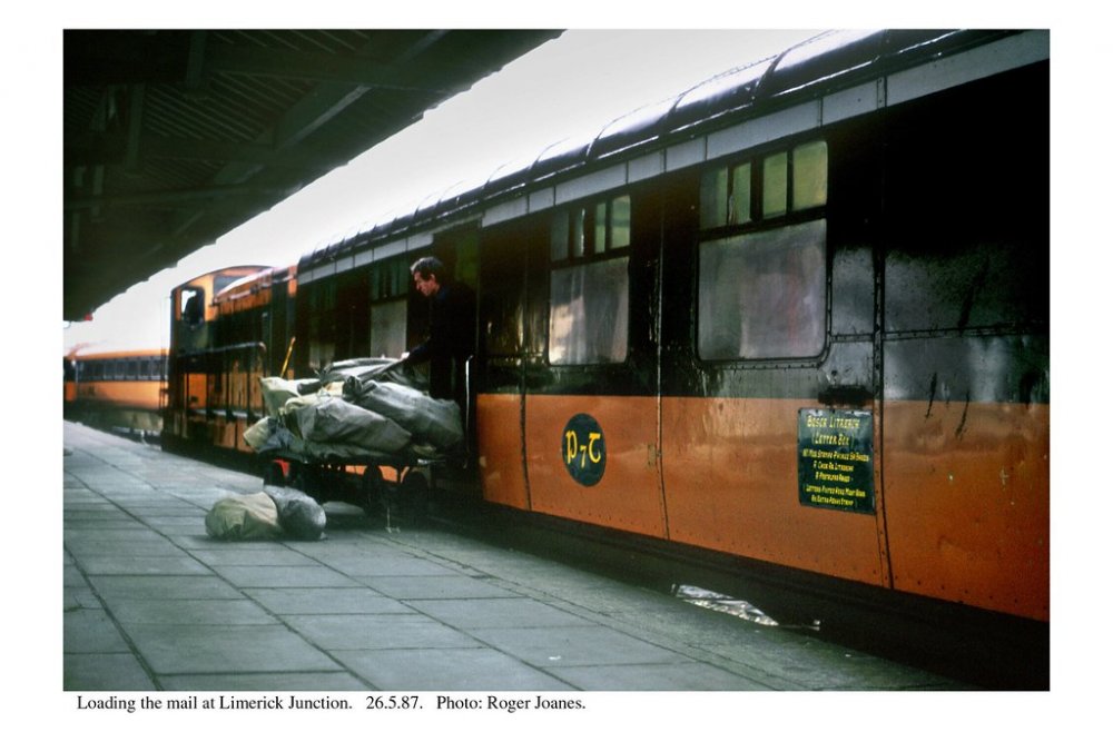 Limerick Junction. Loading the mail. 26.5.87