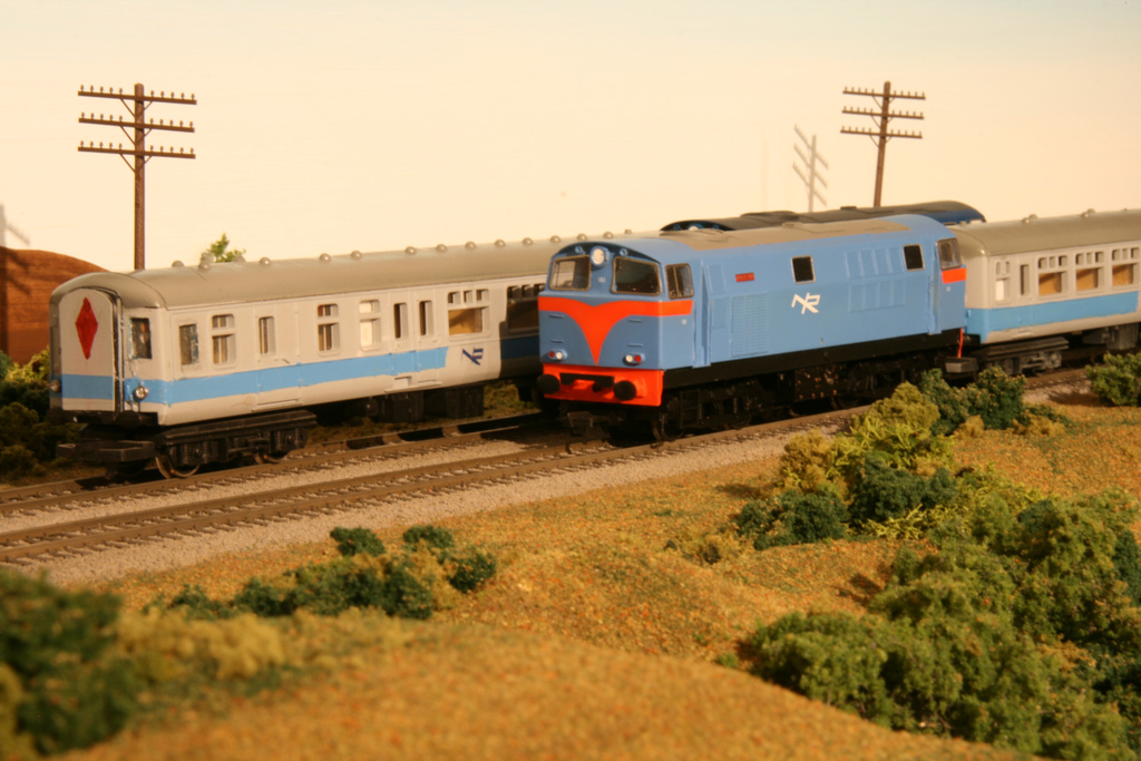 Northern Ireland Railways Hunslet 103 Merlin and Push Pull Trailer