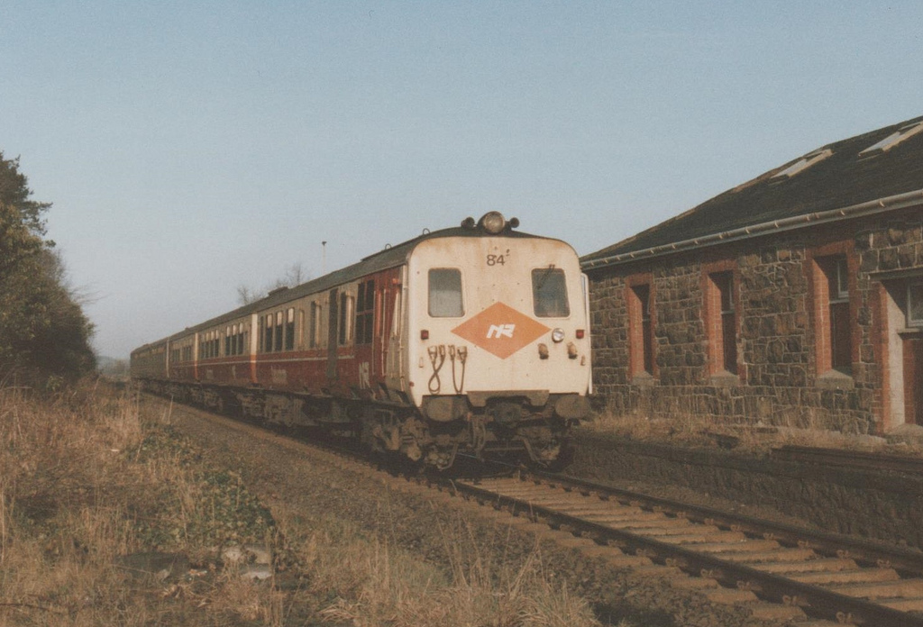 Northern Ireland Railways Class 80 Power Car 84 at Glarryford.