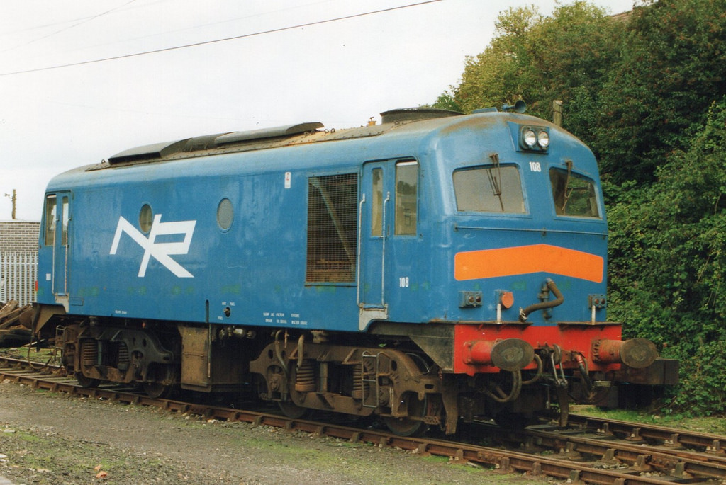 Northern Ireland Railways MV 108 in Ballymena Yard in the early 1990's