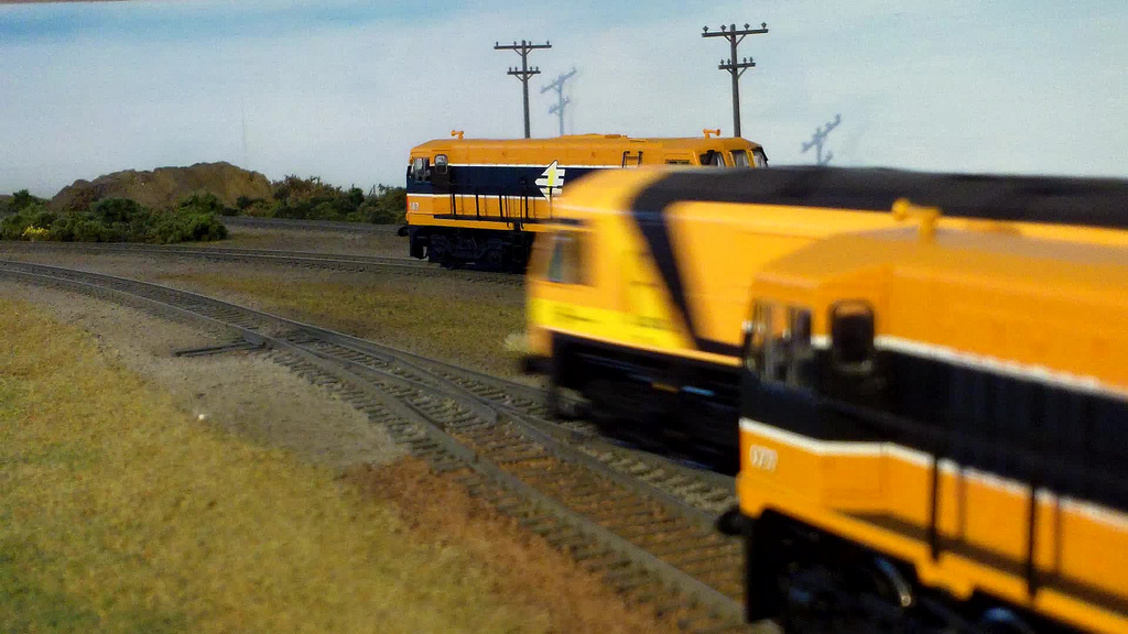 Murphy Models 203 with Irish Rail Mark 3 Rake repainted