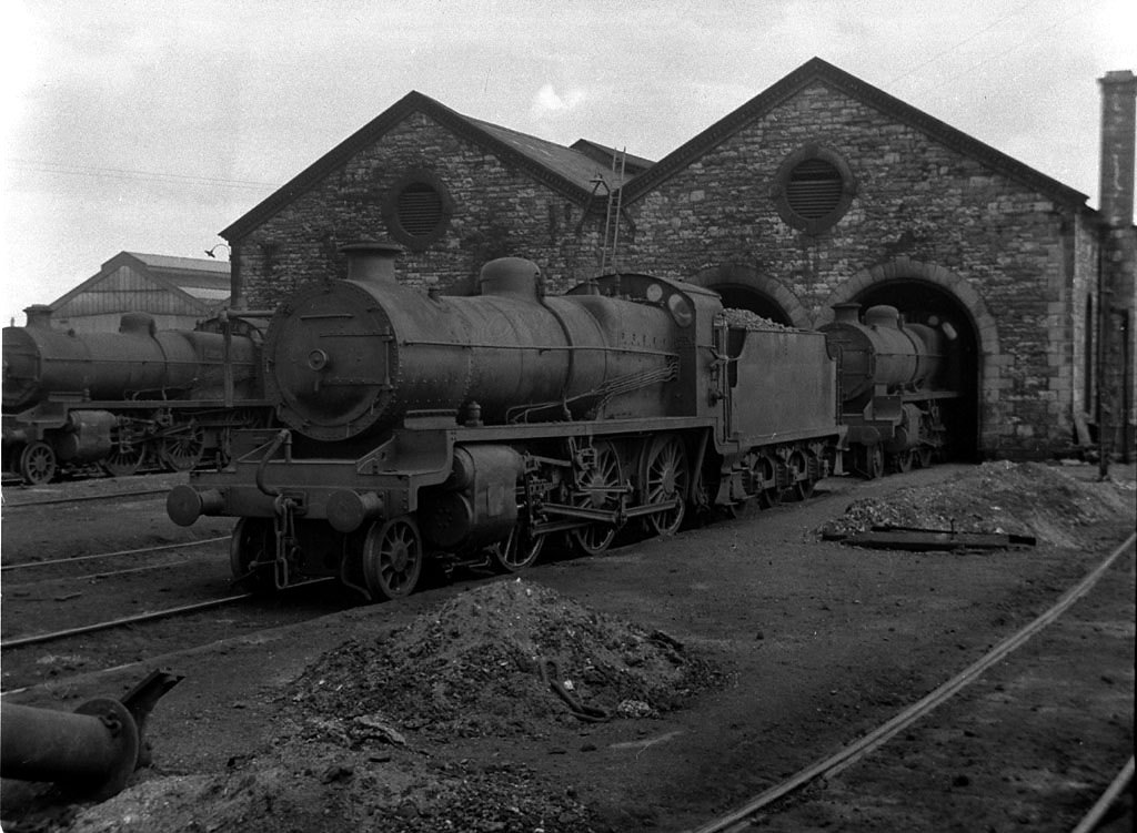 CIE 377 K1 2-6-0 Broadstone Mpd 10-06-1957