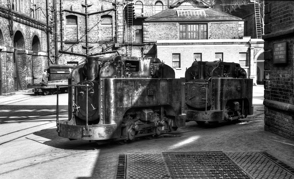 Guinness Brewery Narrow gauge Nos.22 & 24 Dublin  September 1955 by John Wiltshire