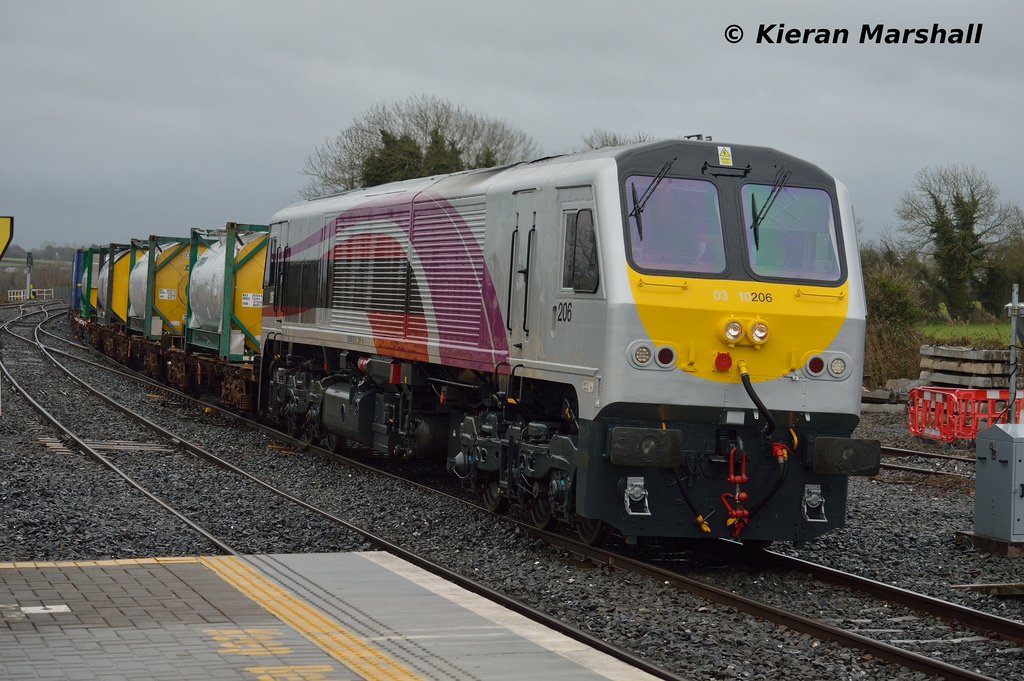 206 arrives into Portarlington, 28/2/15