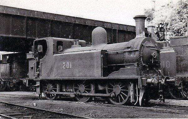 Class J11 - 201 - GS&WR Class 207 0-6-0T, built 1895 by Inchicore Works - 1925 to GSR, 1945 to CIE - withdrawn 1963.