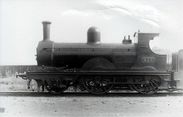 Class G 3 - 276 - WL&WR 2-4-0 - built 1892 by Dubs & Co. as WL&WR No.23 SLIEVE-NA-MON - 1900 to GS&WR as No.276 - 1925 to GSR, 1925 rebuilt, 1945 to CIE - withdrawn 1949 - seen here at Limerick in 1932.