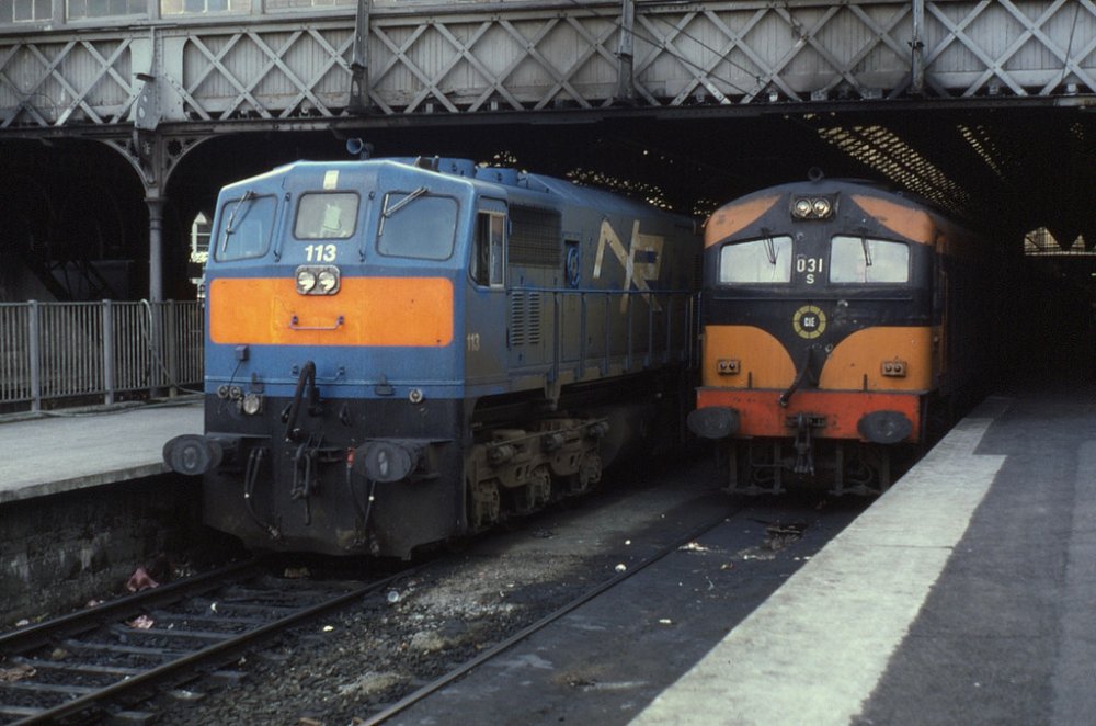 13.09.86 Dublin Connolly 113 (NIR)  and 031