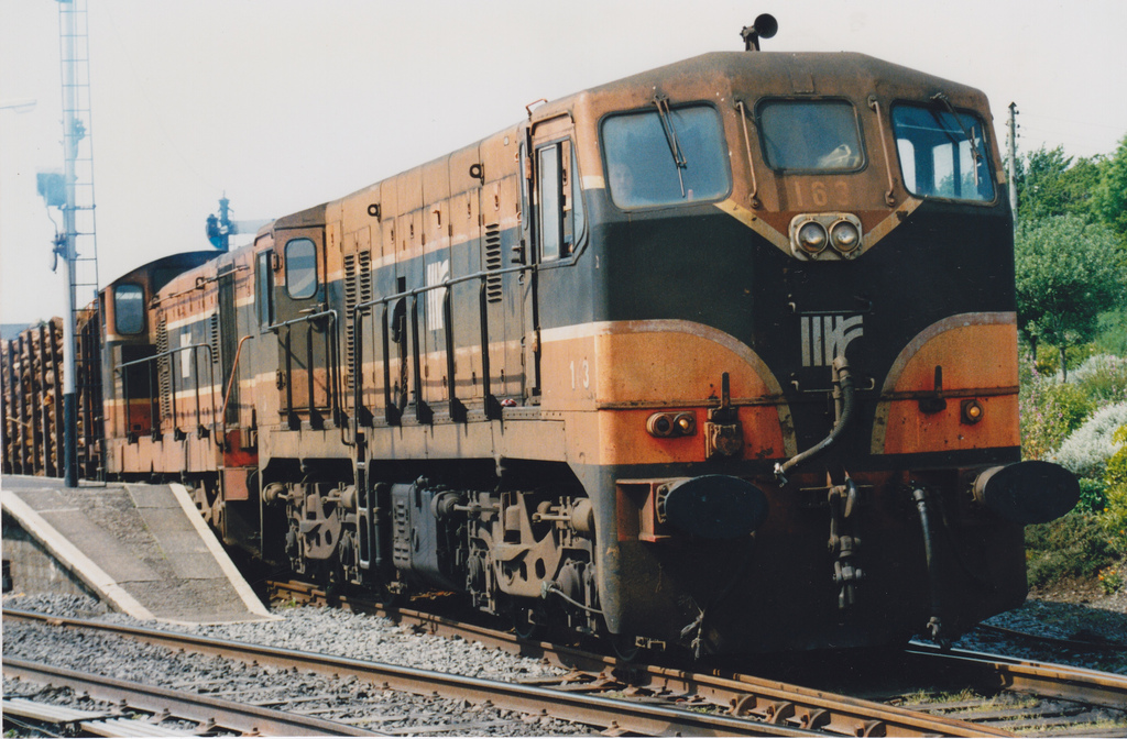 Loco 163 Galway with a Louisiana Pacific Timber train