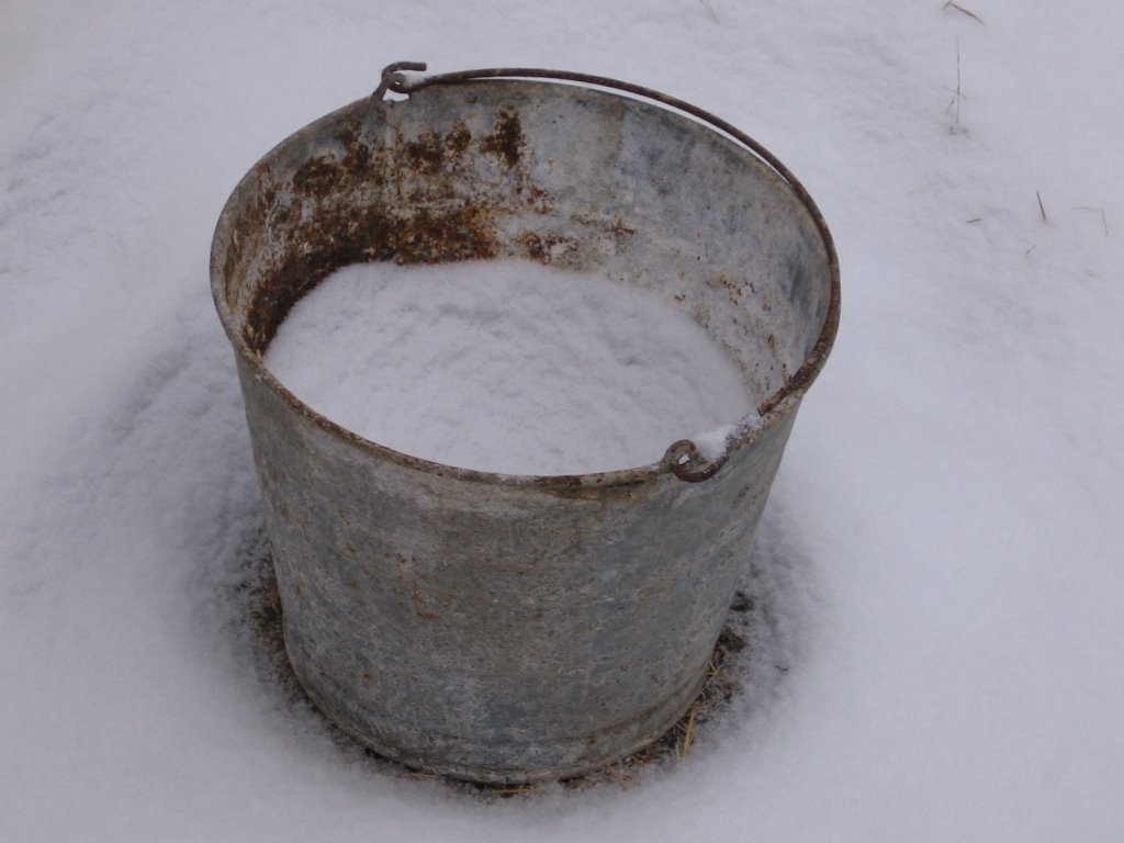 Image result for a bucket of snow pic