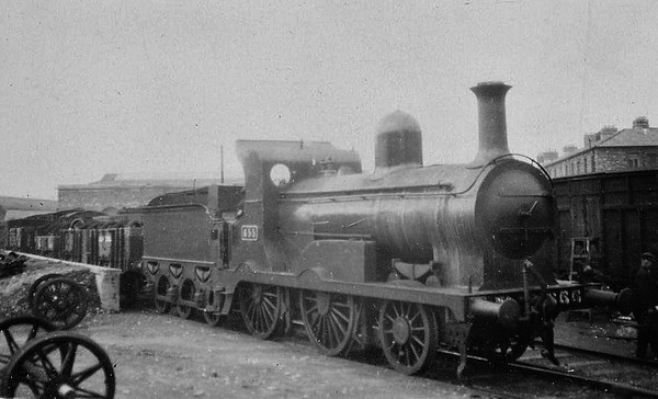 Class G 2 - 655 - M&GWR Class K 2-4-0, built 1897 by Broadstone Works as M&GWR No.29 CLONSILLA - 1925 to GSR, 1926 rebuilt with round topped boiler, 1941 rebuilt with Belpaire boiler, 1945 to CIE, 1954 rebuilt with round topped boiler - withdrawn 1961.