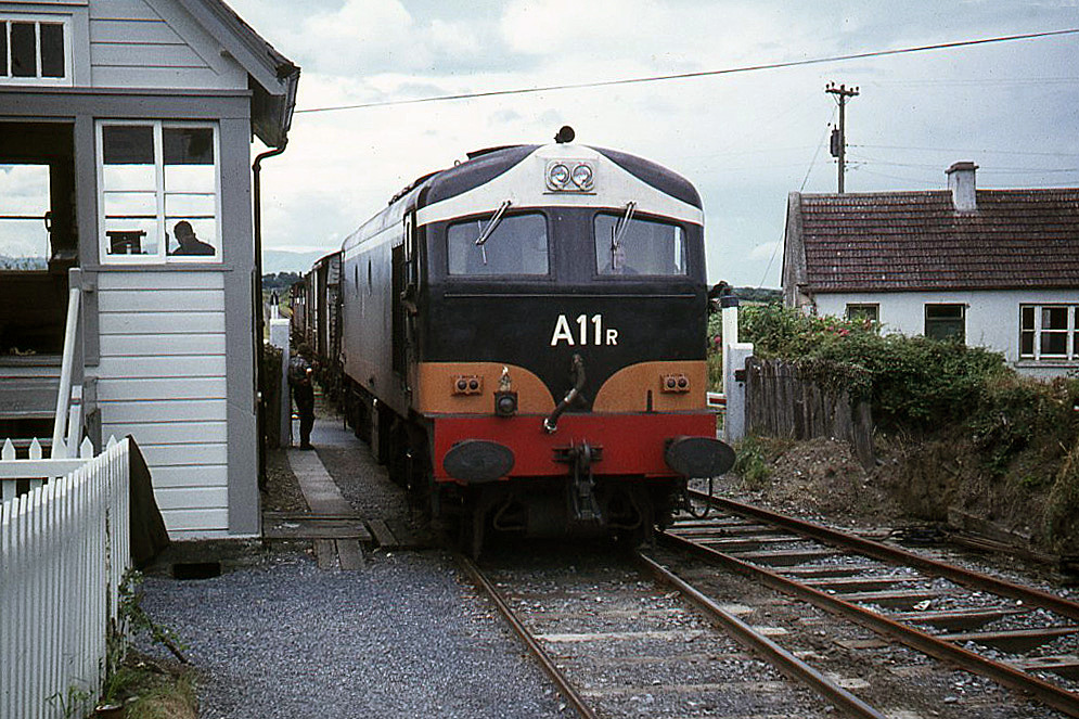 A Class Loco Arriving at Abbeydorney