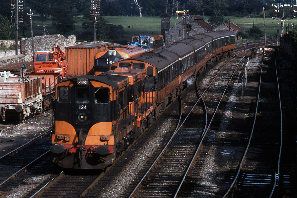 Double-Headed Passenger Train at Bray