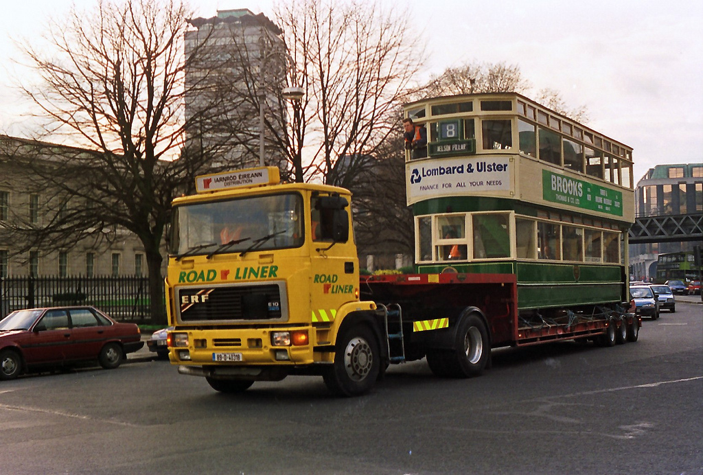 DUTC tram en route to TMSI in Howth April 1994