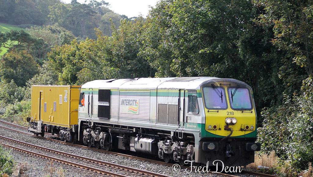Irish Rail GM 218 at Carrigaloe.