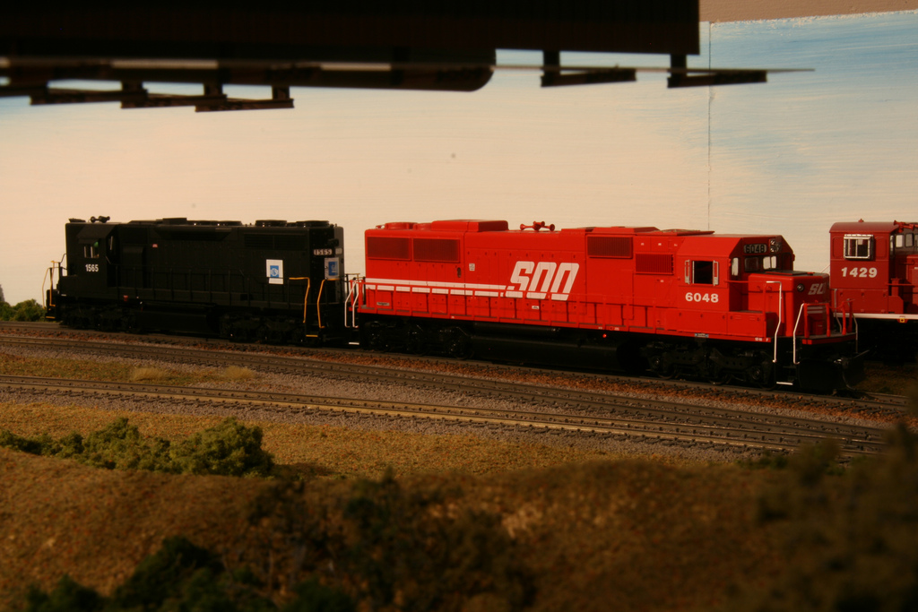 Soo Line SD60 and an EMD Brick SD35
