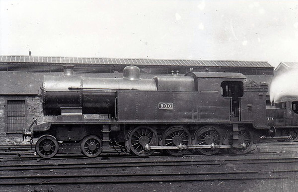 Class A 1 - 900 - GS&WR Class 900 4-8-0T - built 1915 by Inchicore Works as GWSR No.900 - 1925 to GSR - withdrawn 1928.