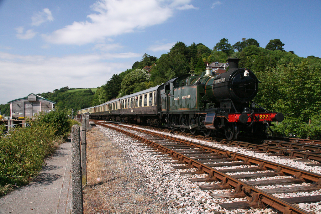 Paignton to Kingswear Steam Railway Great Western Railway 2-8-0 Tank Loco