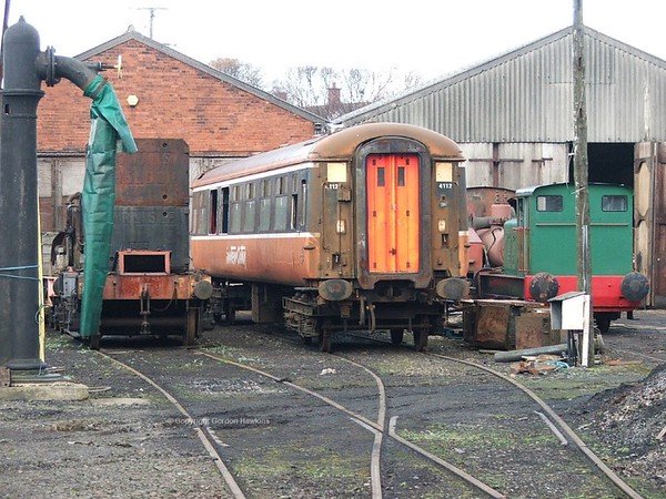 18.12.05. Former  Irish Rail MK2 4112 at the  RPSI Whitehead Base  .