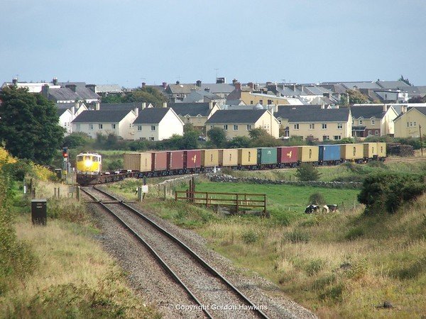 15.9.09.GM 073 heading for Ballina on a liner train photo taken in Claremorris  County Mayo.