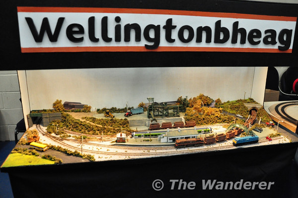 Wellingtonbheag is a new N Gauge layout by Paul Deere from Carlow. It is based on the Wellingtonbridge Station on the mothballed Rosslare Strand - Waterford railway. The layout features landmarks associated with the line such as the Beet Loading terminal, Snow Hill Tunnel and Ballycogley Bridge. Sun 08.04.12