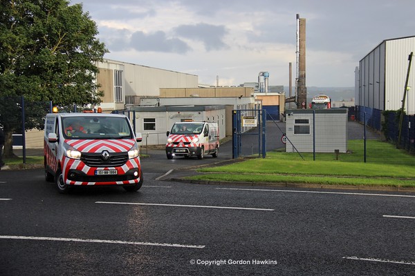 28.6.16. Belmond MK3 Carriage 7169 WEXFORD gets transfered by road from Mivan Antrim to North Wall Dublin , photos taken at Mivan Antrim.