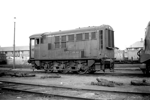 Vintage Irish Republic Railways - Diesel in EireCIE J1A class diesel shunter no. 1003 at Inchicore shed on 11/9/53.