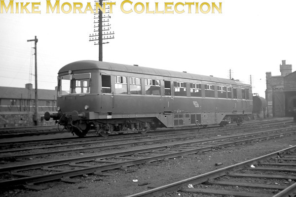 Vintage Irish Republic Railways - Diesel in Eire - 1954AEC diesel railcar no. 2636 at Inchicore on 24/4/54