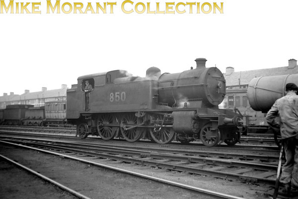 Vintage Irish Republic Railways - Steam in Eire - 1954The unique Ex-GSR P1 2-6-2T no. 850 at Inchicore shed on 5/9/54.