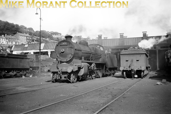 Vintage Irish Republic Railways - Steam in Eire - 1954Ex-GSR K1 'Woolworth' 2-6-0 no. 382 at Cork's Glanmire Road shed on 11/9/54.