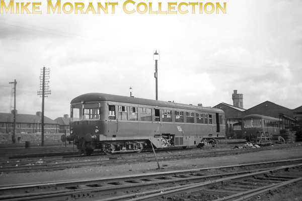 Vintage Irish Republic Railways - Diesels in Eire - 1954Unidentified AEC diesel railcars at Inchicore diesel depot on 14/9/54