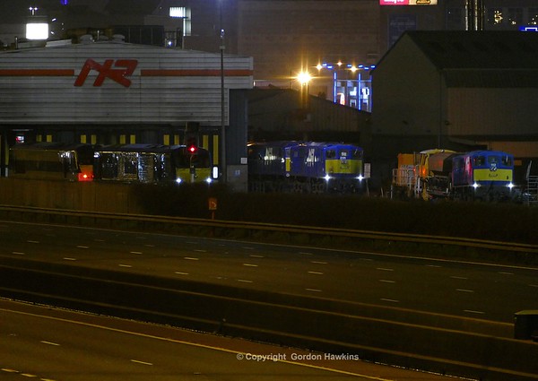 27.1.18. GM locos 8111 8113 112 233 & 216 at York Road Depot Belfast.