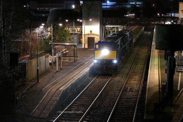 22.2.18. GMs 8113 & 8111 at Lisburn with the NIR spoil train.