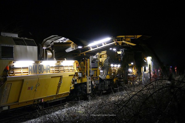 23.2.18. Ballast Cleaning near Moyrusk Road Moira.