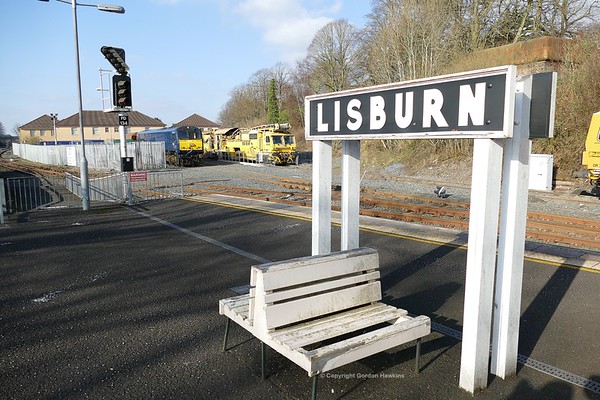 25.2.18. GM 216 transfers a single NIR ballast wagon from Lisburn to York Road Depot Belfast. Photo taken at Lisburn.
