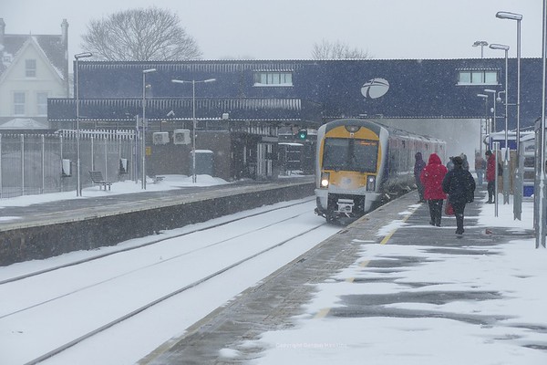 1.3.18.  NIR Caf set 3014 at Lurgan working the 10:45 Portadown to Bangor service.