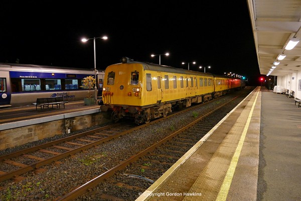 28.9.16. Photos at Portadown Station of the first 2016 night runs of the NIR Sandite Train.