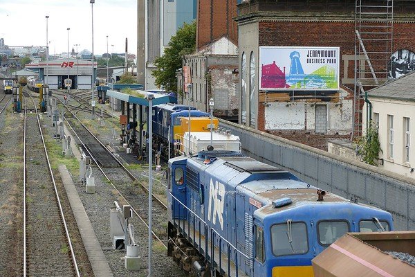 18.9.18. NIR GM 112 arrives at York Road Depot Belfast on a hopper transfer from Ballymena PW Depot  & GM 8113 sitts at the fuel Road at York Road Depot Belfast.