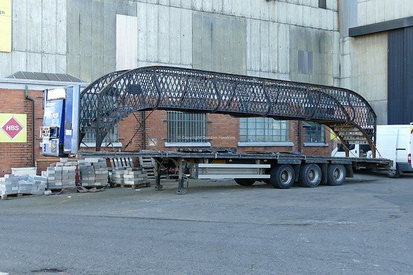 28.10.18 .Castlerock footbridge  at HBS Protective Coatings Belfast.