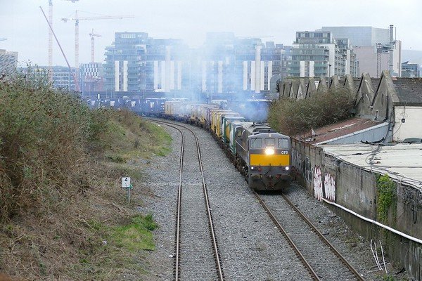 2.1.19. GM 079 departs Dublin with the IWT Liner to Ballina . Photo take at Ossory Road Dublin.