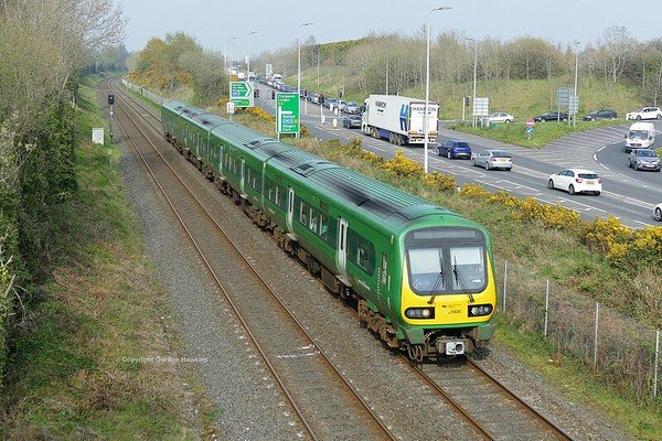 17.4.19. 29109 on Enterprise Duties  passes Carn Portadown working the 16:05 Belfast to Dublin service.