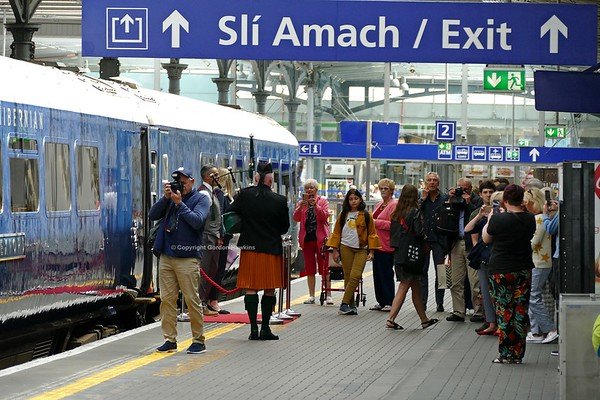 13.7.19. Belmond Grand Hibernian Train at Dublin Heuston Station.