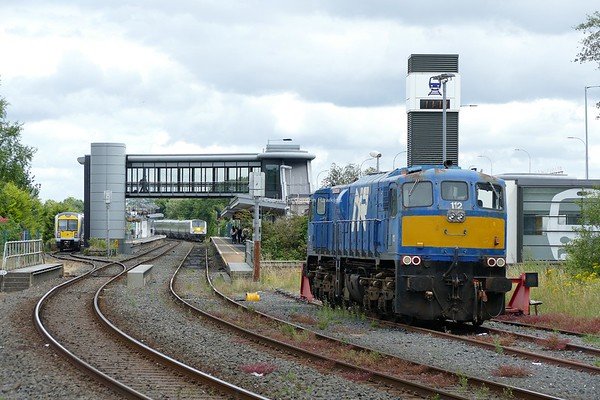 26.7.19. NIR GM 112 stabled in Portadown South sidings.