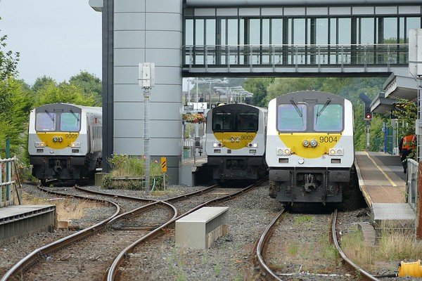 28.7.19. Portadown Station GM 228 +DD set with DVT 9001 Platform 3. GM 231 +DD set with DVT 9002 Platform 2. GM 227 +DD set with DVT 9004 Platform 1.