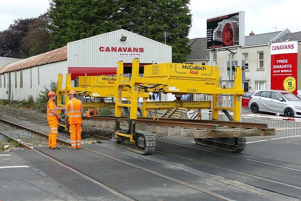 2.8.19.  Lurgan Area Track Renewal works taken place at Lurgan Railway Station.