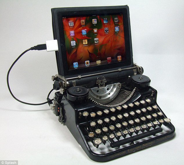 Costly: Mr Zylkin sells complete kits, which include the typewriter itself on website Etsy.com which retail for between $699 and $899 depending on the model