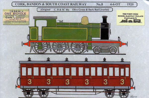 8 - 4-6-0T, built 1920 by Beyer Peacock - 1925 to GSR as No.464, 1945 to CIE, 1946 rebuilt with Belpaire bolier - withdrawn 1963.