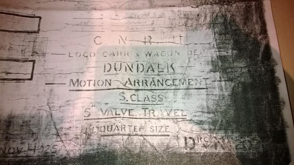 Although the print is faint in places, it is marked as Drawing no.202 from Dundalk's Loco Carriage and Wagon Department