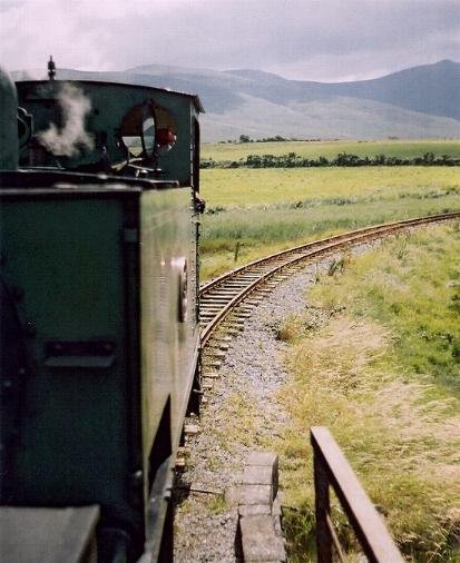 5T en-route to Blennerville, she once worked into the slieve mish montains that dominate the background! If only we could see her now.