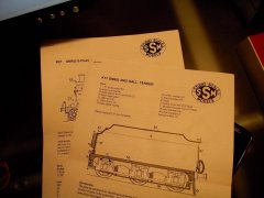 The kit came without instructions, but an e-mail exchange with Des at SSM brought these updated sheets. Broad gauge axles have been ordered from Ultrascale, but wheels will be P4-profile from AGW